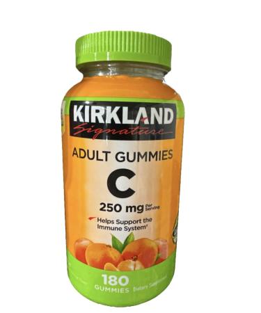 Kirkland Signature Vitamin C Adult Gummies 250 mg 180 Count 180 Count (Pack of 1)
