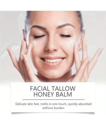 Whipped Beef Tallow & Honey Balm - Grass Fed Face Cream & All Purpose Moisturizer (2pcs) | Natural Hydration & Nourishment - Buy Online on GoSupps.com