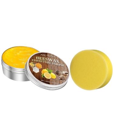 Wood Wax Wood Seasoning Beeswax Polish for Furniture Furniture Solid Wax Polish Beeswax Nourishes Furniture Antiques with Sponge/v