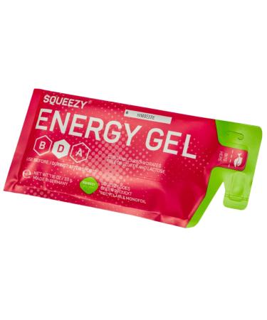Squeezy Energy Gel Box (Raspberry) - 12 Pack | Fast Energy for Running Cycling & Marathons - Buy Online on GoSupps.com