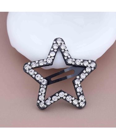 Aneneiceera Crystal Star Clip Silver Rhinestone Hair Clip Barrette CZ Hair Clip Daily Hair Pins Clip Crystal Star Hair Accessories for Women and Girls (Silver) - Buy Online on GoSupps.com