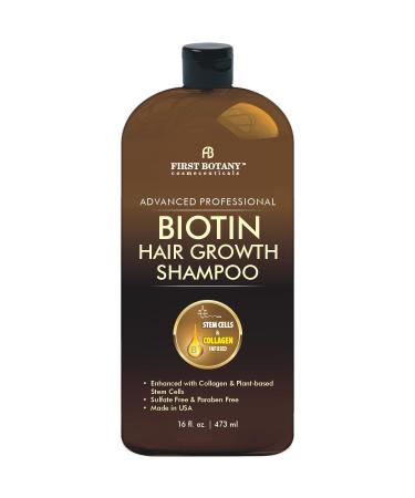 Hair Regrowth and Anti Hair Loss Shampoo with DHT blockers Collagen & Stem Cells Daily Hydrating 16 fl Oz. - Buy Online on GoSupps.com