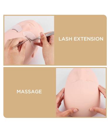 LASHVIEW Lash Mannequin Head - Practice Training for Makeup & Lash Extensions - Easy to Clean - Pink - Buy Online on GoSupps.com