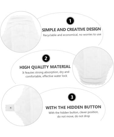 Cotton Mama Pads Washable & Reusable Menstrual Cloth Napkins - 3pcs Panty Liners Set with Lace Detail - Eco-Friendly Women's Briefs Cloth Pads - Cotton Pad 1 Count - Buy Online on GoSupps.com