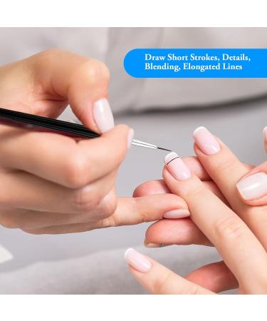 3 Pcs Fine Detail Nail Art Brush Set - Miniature Brushes for DIY Nail Art Design and Painting - Buy Online on GoSupps.com