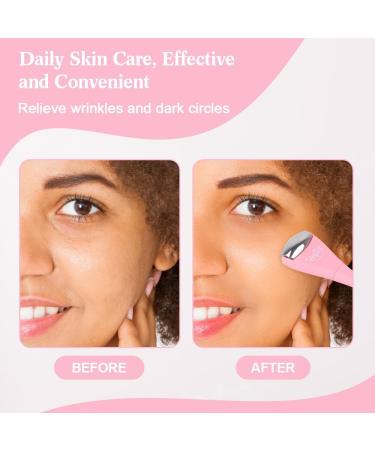 Hilph Facial Roller Beauty Massager - Enhance Eye Cream Absorption & Reduce Fine Lines - Pink - Buy Online on GoSupps.com