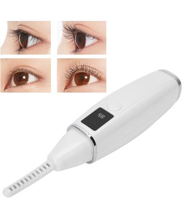 Heated Eyelash Curler 2 Colors Two Gears Electric Eyelash Curler Effective Stylish Constant Temperature Control for Girls Curling Eyelashes Makeup Women(white) - Buy Online on GoSupps.com