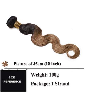 Buy Sego Brazilian Human Hair Bundles - 100% Virgin Body Wave Extensions - Unprocessed Natural Black & Honey Blonde - 18 Inch - Buy Online on GoSupps.com