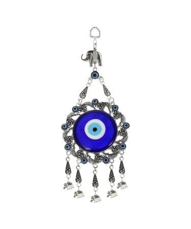 ABOOFAN 1pc Blue Eyes Pendant Ornament Home Decor Creative Eye Decor Evil Turkish Decor Window Accessories Blue 24x10cm