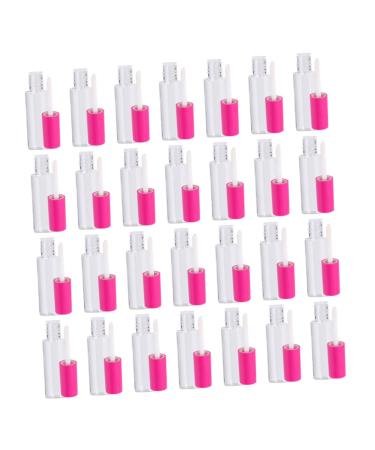 ERINGOGO 100 Pi ces Flacons de Gloss avec Bouchon Rose Tubes Transparents Rechargeables pour Maquillage DIY Accessoires Cosm tiques et Filles