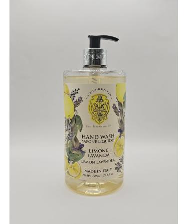 LA FLORENTINA Lemon Lavender Hand Wash 25.3 Fl Oz Made in Italy