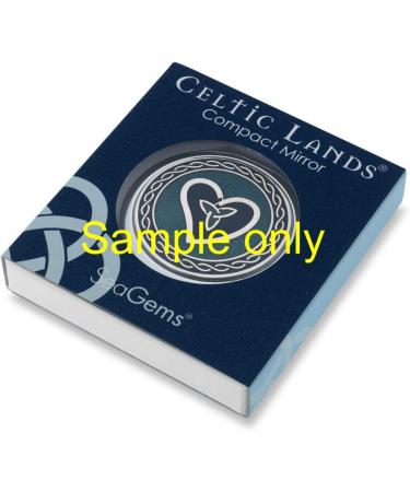 Sea Gems Gift Boxed Thistle Silver Plated Compact Mirror 8013 - Buy Online on GoSupps.com