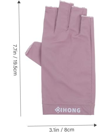 MERRYHAPY 1 Pair Gloves Gel Manicure Gloves Fingerless Gloves Womens Gloves Nail Light Touchscreen Gloves Summer Driving Gloves Manicure Gloves Protection Gloves for Protection 19.5x8cm - Buy Online on GoSupps.com