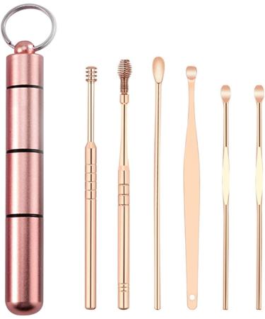 2sets Ear Wax Pickers Stainless Steel Spiral Earpick Wax Remover Curette Ear Pick Cleaner Ear Spoon Care Ear Cleaning Tools (Color : Gold) - Buy Online on GoSupps.com