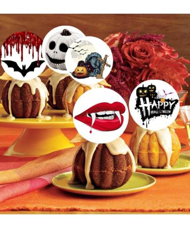24 x Pre-Cut Halloween Mix 14 Edible Stand up Wafer/Rice Paper Cupcake Toppers Birthday Party Cake Decorations - Buy Online on GoSupps.com