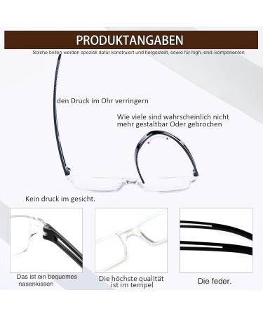 Shop Cojwis 4 Pack Frameworkless Reading Glasses - Anti Blue Light Lightweight Unisex TR90 Frames (2 Black 2 Blue 1.50x) - Buy Online on GoSupps.com