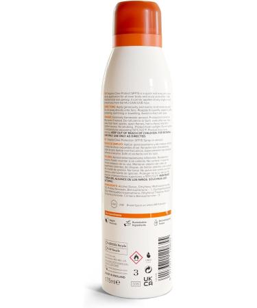 Calypso Clear Protect Dry Mist Spray SPF15 | Water Resistant sun spray | Non-greasy sun protection | Continuous Spray | 175ml 175 ml (Pack of 1) - Buy Online on GoSupps.com