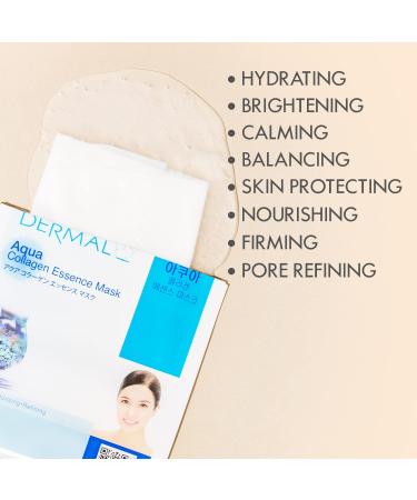 Dermal Collagen Essence Facial Mask Sheet 16 Pack B - Korean Face Mask Combo for All Skin Types - Buy Online on GoSupps.com