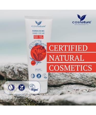 Cosnature Hand Cream Poppy & Hemp The Moisturising Hand Cream from Cosnature with Poppy Seeds and Hemp is an oasis of care for your hands - Buy Online on GoSupps.com