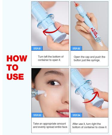 CELL FACTORY Aqua Booster Ampoule - Hydrating Peptide Serum with 8 Types of Hyaluronic Acid & Squalane | Non-Sticky Intensive Moisturizing Formula - 0.68 fl.oz | International Shipping Available - Buy Online on GoSupps.com