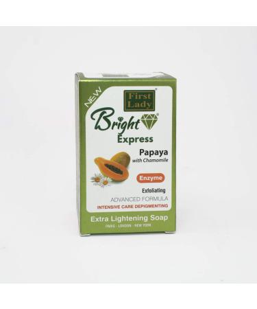 Bright Express Papaya & Chamomile Extra Skin Lightening & Exfoliating Soap 200g - Enzyme