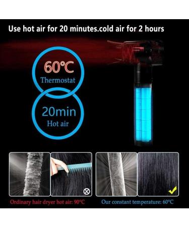 Portable Hair Dryer Wireless Hot and Cold Air Hair Dryer Travel Rechargeable Hair Dryer Low Power Cordless Hair Dryer Gray - Buy Online on GoSupps.com