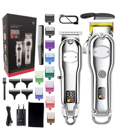 Professional Hair Clippers Kit - Cordless LED Electric Trimmer for Salon & Home Grooming - Washable & Adjustable Haircut Tools - Buy Online on GoSupps.com