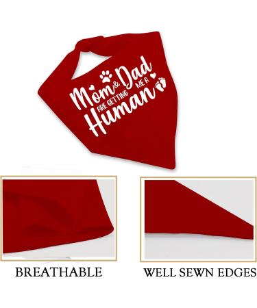 JXGZSO 1 Piece Pregnancy Announcement Dog Bandana Baby Announcement Pregnancy Reveal Gift (Mom & Dad are GETTING CA) - Buy Online on GoSupps.com