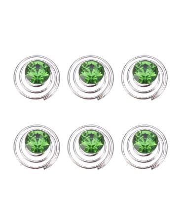Beaupretty Strass Twisters Crystal Haircap - 12 Green Spiral Hair Twists for Weddings Proms & Parties - Buy Online on GoSupps.com