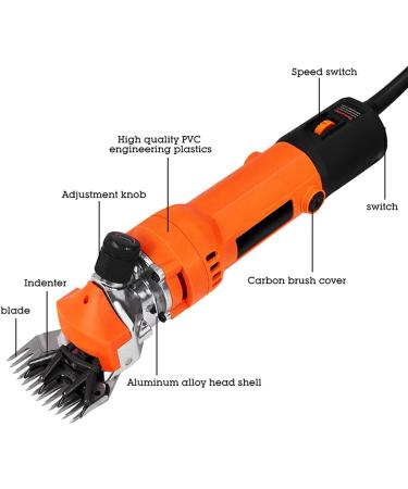 Electric Lawn Mower Portable Electric Sheep Mower for Goat Sheep Alpacas and Large Thick Hair Animals (16A 4.8mm) 230V - Buy Online on GoSupps.com