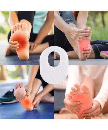30 Oval Felt Callus Pads - Metatarsal Foot Cushions for Pain Relief | Adhesive Forefoot Protectors for Men & Women - Buy Online on GoSupps.com