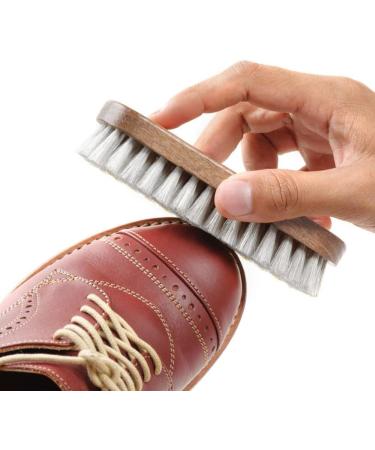 3pk Wooden Handle Shoe Brush Set for Suede & Nubuck Shoes - Double Sided Applicator & Buffing Brushes - Shoe Shine and Polish for Boots - Buy Online on GoSupps.com