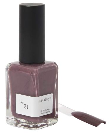 Sundays 10-Free Nontoxic Nail Polish No.21 (Purple Grey)