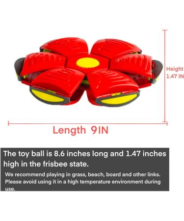 Yeahboom Premium Pet Frisbee Ball for Dogs - Flying Saucer Toy Red | Durable & Fun Dog Ball - Buy Online on GoSupps.com