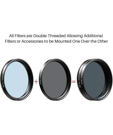 Apexel 52mm Filter Lens Kit for Smartphone Camera Canon Nikon Sony Olympus - Graduated Red Orange Yellow Blue CPL ND32 Star Lens - Buy Online on GoSupps.com