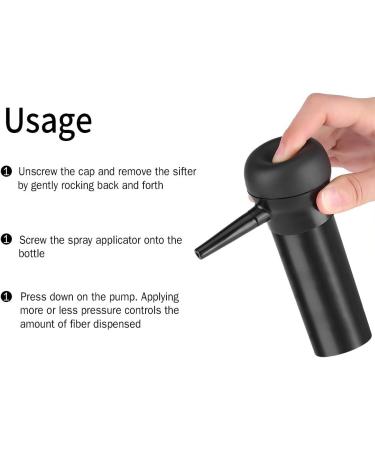 Yctze Spray Application Atomizador for Precise Hair Building Fibers Dispersal Front Hairline Optimization with Hairline Optimizer Comb Cover Roots and Blend Hair Extensions - Buy Online on GoSupps.com