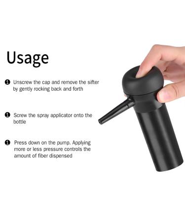 Hair Fibers Spray for Men & Women - Thickening Concealer & Applicator Pump - Toppik Hair Building Solution - Buy Online on GoSupps.com