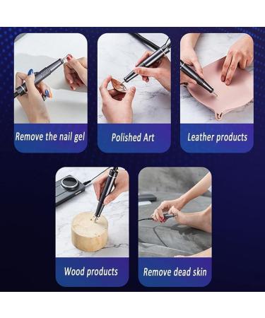 Electric Nail Drill File Cordless Portable 40000RPM Nail Drill Kit Toenail Grinder Manicure Pedicure Polishing Shape for Home Salon Use (Color : Silver) - Buy Online on GoSupps.com