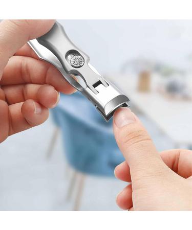 Sherum Nail Clippers Nail Clippers Set Large Opening Nail Clippers for Thick Nails Ultra Sharp Stainless Nail Clipper with Catcher (Color-B) - Buy Online on GoSupps.com