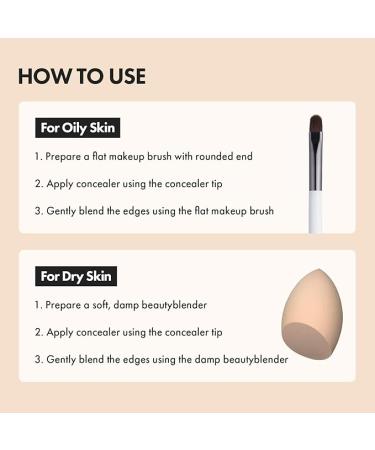 LUNA Long-Lasting Tip Concealer Cover-Fit (#04 Sand) Full Coverage  for Under Eye Dark Circles  Fine Lines  Redness & Discoloration  Korean Makeup 0.26 Fl Oz - Buy Online on GoSupps.com