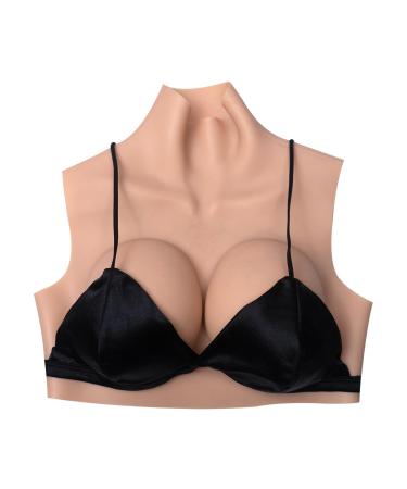 Maletofe silicone breast breasts B-H K rbchen Breasts Crossdressing Breasts Fake Breast Augmentation For CrossDresser Cosplay White G Cup-Fliissig Silicone