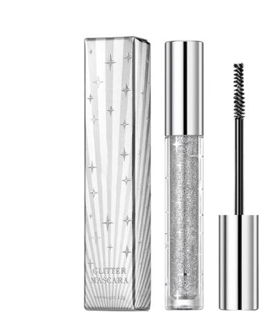 Mascara Paillet Mascara Paillet | Mascara volumateur et recourb anti-taches Maquillage pour les yeux scintillant longue dur e s chage rapide et pigment pour le maquillage de f te 1# - Buy Online on GoSupps.com