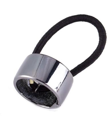 Set of 4 Fashion Punk Gothic Alloy Ponytail Cuff Elastic Hair Tie Ponytail Holder Women Girl Hair Band Hair Rope Hair Cuff Hair Clips (Small) - Buy Online on GoSupps.com
