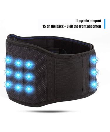 Samnuerly Adjustable Double-Train Loan Girdle | Lower Back Support Waist Belt with Breathable Mesh Inserts & Self-Heating Magnet (Size L) - Shop Now! - Buy Online on GoSupps.com