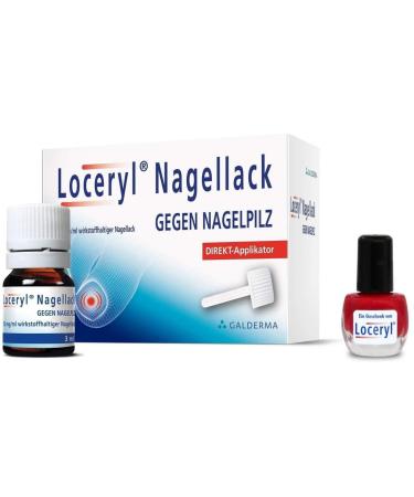 Loceryl nail polish against nail fungus 3 ml direct applicator + free nail polish red