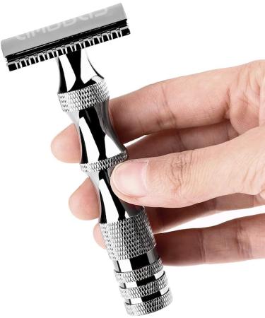 Anbbas Safety Razor Double Edge Wet Shaver for Men & Women | Includes 10 Razor Blades - Perfect for Smooth Shaving - Buy Online on GoSupps.com