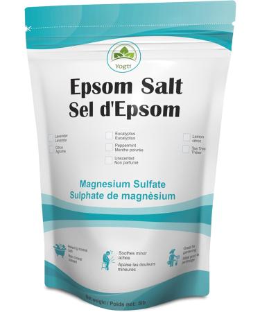 Yogti Citric Acid Powder 2LB & Natural Epsom Salt- Canadian Brand 5 pound Acid Powder + Bathwater Additive White - Buy Online on GoSupps.com