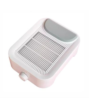 Powerful Nail Dust Collector Rechargeable and portable 60w Multifunctional Suction Fan for Acrylic Gel Nails Polishing Adjustable suction Quiet suitable for hair salon Connect the power supply