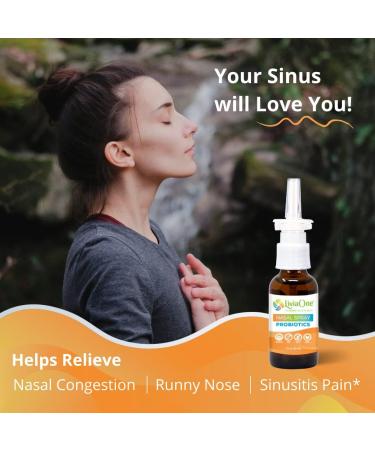 LiviaOne Nasal Spray - All-Natural Plant Based Probiotic Sinus Spray - 1 Fl Oz (Pack of 2) - Buy Online on GoSupps.com