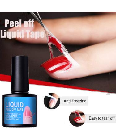 Anti-Overflow Base Coat Liquid Tape for Nail Art - Black Peel Off Gel Polish Tool - Buy Online on GoSupps.com